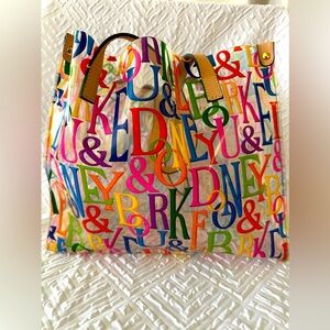 Dooney & Bourke Y2K Vintage Colorful Rainbow
Clear Tote 🌈